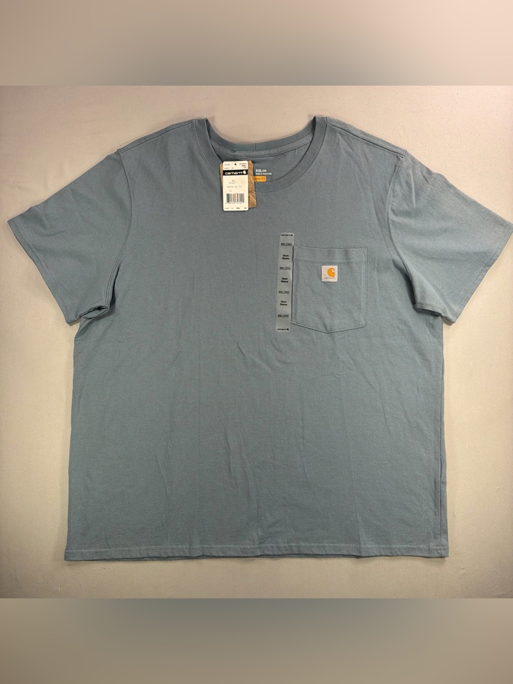 Carhartt Light Slate Blue Short-Sleeve Pocket Tee